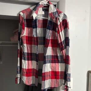 Express Multicolor Plaid Shirt